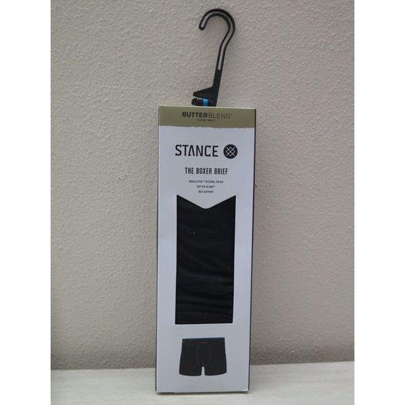 Stance The Boxer Brief Men's Sz L (35-38) Black Butter Blend Max Support Boxers - Picture 3 of 5